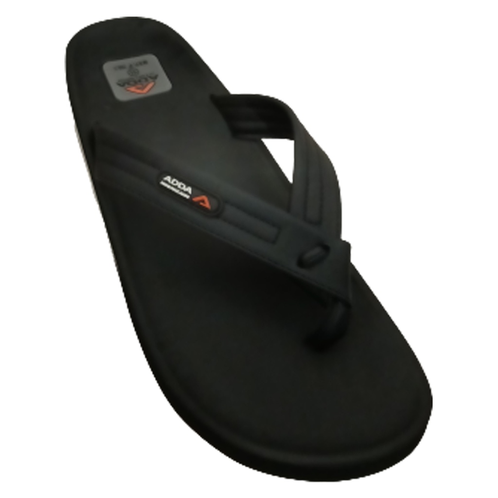 Adda black online slippers