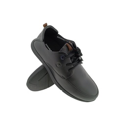 [B355] EGOSS ES-25 BLACK MENS LEATHER LACEUP CASUAL SHOE