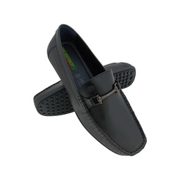 [B371] VALENTINO PRADO-13CW BLACK MEN'S LETHER LOAFER