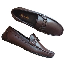 [B403] MARTIN MEN'S CASUAL LOAFER SHOE BROWN