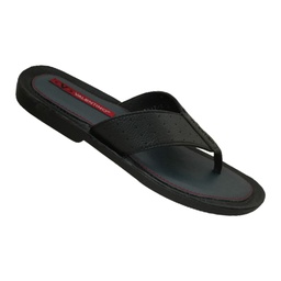 [C100] VALENTINO CHILL OUT-10GT BLACK MEN'S LETHER CHAPPAL