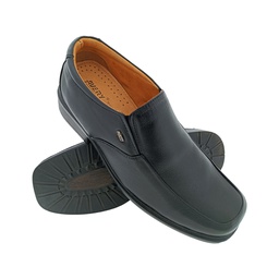 [A440] O.LEATHER TH-44 BLACK MEN'S FORMAL EXTRA SIZE SLIPON SHOE