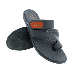 [CC474] UNISOFT 527-103 BLACK MEN'S CHAPPAL