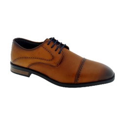 [D039] 13 REASONS L-316 TAN MEN'S LETHER FORMAL SHOE