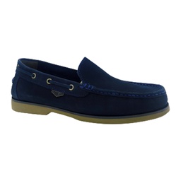 [W141] WOODLAND GC3868021 NAVY MEN'S CASUAL LEATHER LOAFER