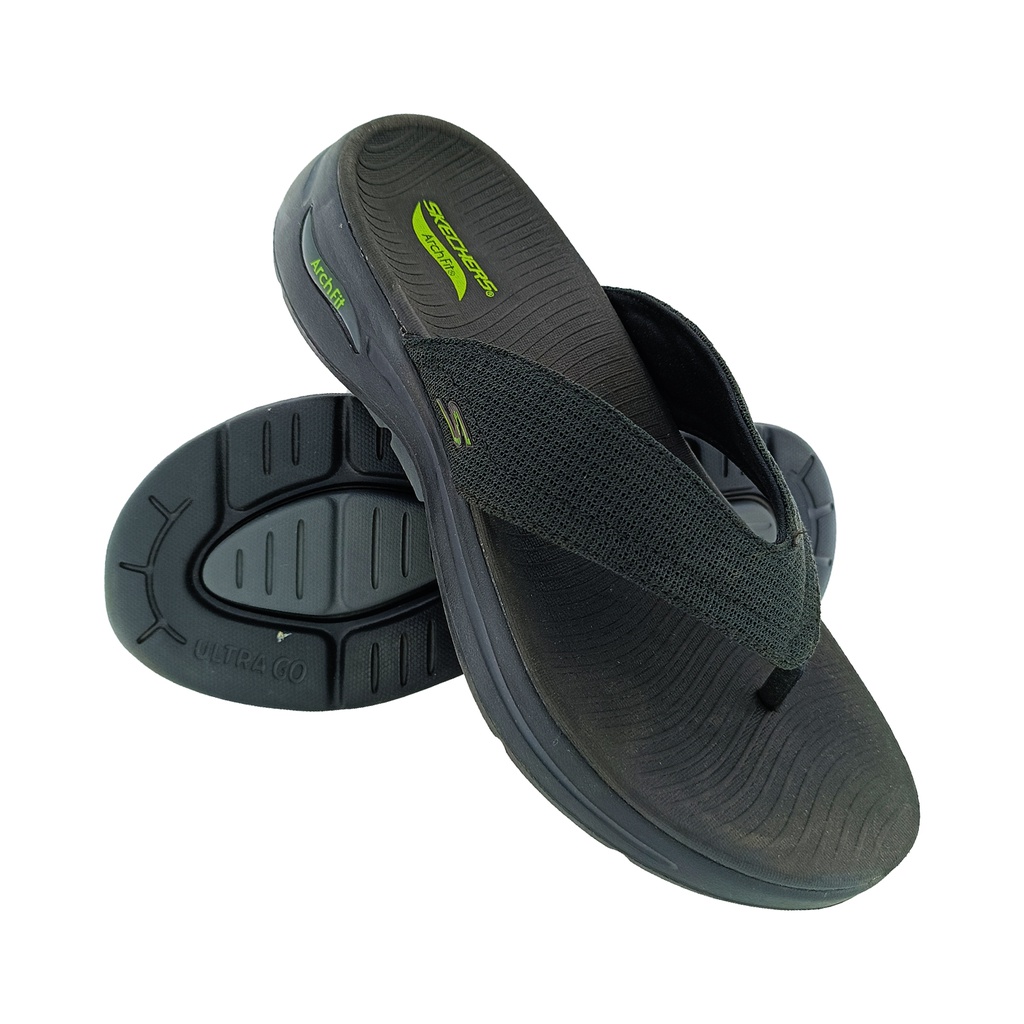 Skechers discount black slippers