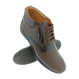 [B438] AVERY DL-64 BROWN MEN'S LETHER LONG SHOE