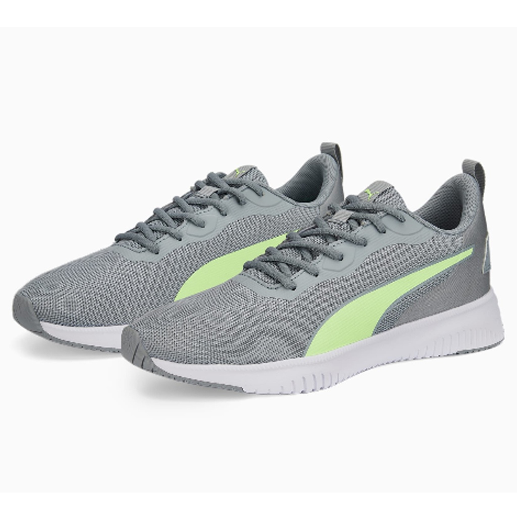 Puma grey and green sneakers on sale