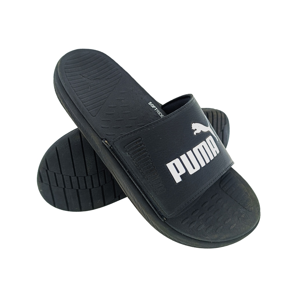 Puma flip flops black hotsell