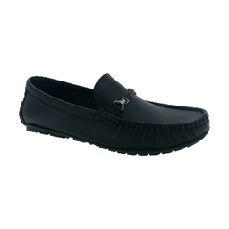 [B468] HITZ 8352 BLACK MEN'S LETHER LOAFER