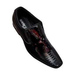 [BR251] SHOOEZ MEN'S FORMAL MIRROR SHINE SHOE SLIP ON BLACK