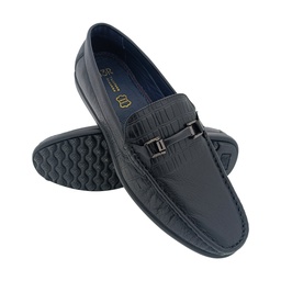 [B493] 13 REASONS L-185 BLACK MEN'S LETHER LOAFER