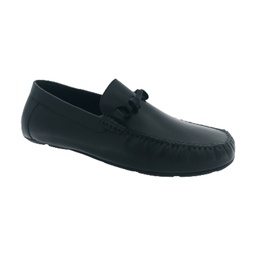 [B505] CHRIS BROAD KIWI-4 BLACK MEN'S LETHER LOAFER