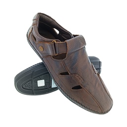 [SS051] BUCKAROO MAGNO BROWN MEN'S LETHER PACK SANDAL