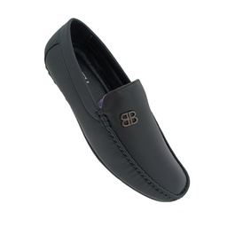 [E826] IDDI 706 BLACK MENS BORDER LOAFER