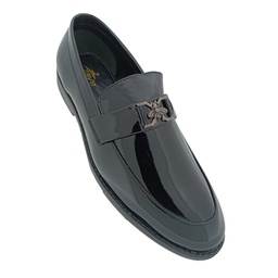 [E829] TRYIT PATENT BLACK MEN'S POINT LOAFER SHOE