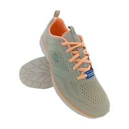 [SR150] SKECHERS 104412 GREY/PINK WOMEN LACEUP