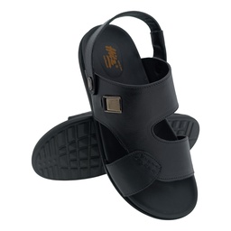 [SS071] HITZ 6775 BLACK MENS LEATHER SANDAL