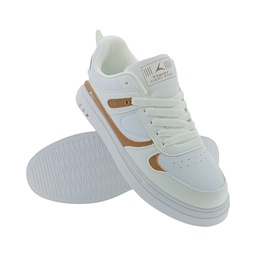 [Y162] TRACER HARNESS-2423 WHITE/BROWN MENS SNEAKER SHOE
