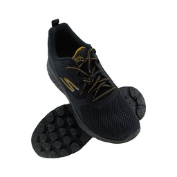 [SR177] SKECHERS 894167 BLACK/GOLD MENS LASEUP SPORTS SHOE