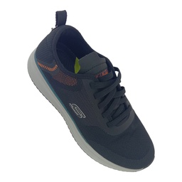 [SR186] SKECHERS 210409 BLACK/GREYMENS SLIPON SPORTS SHOE