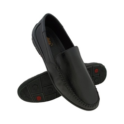 [B569] HITZ 1203 BLACK MENS LETHER LOAFER