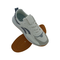 [Y173] SEA STAR 6914WHITE/GREY MENS LACEUP SNEAKERS