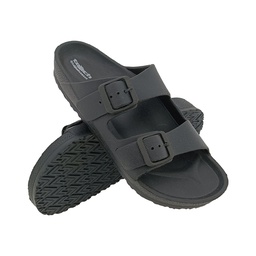 [CC652] LAKHANI ROMER BLACK MENS FLIPFLOP SLIPPES