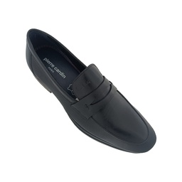 [B579] PIERRE CARDIN PC9014 BLACK MENS LETHER LOAFER