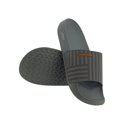 [CC962] ABROS AWFG7040 D.GREY/ORANGE MENS FLIPFLOP SLIPPER