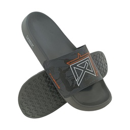 [CC961] ABROS AWSG7037 D,GREY/ORANGE MENS FLIPFLOP SLIPPER