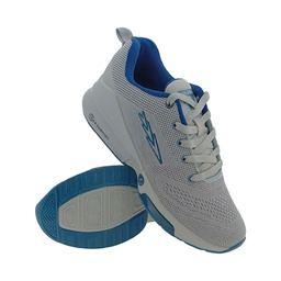 [SP469] COLUMBUS ULTRA L.GREY/T.BLUE MENS LACEUP SPORTS SHOE