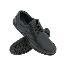 [L102] BRAVO UN-17 BLACK MENS CASULE LACEUP SHOE