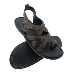 [S223] BRAVO MD-27 BROWN MENS LATHER SANDAL