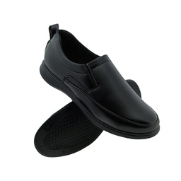 [A086] SHOOEZ FB104 BLACK MENS CASUEL SLIPON SHOE