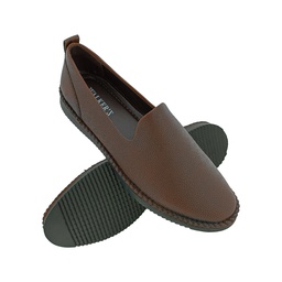 [E429] WALKERS 7588 BROWN MENS BORDER LOAFER