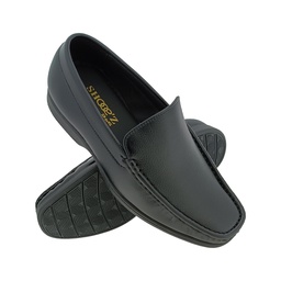[E426] SHOOEZ 7518 BLACK MENS BORDER LOAFER