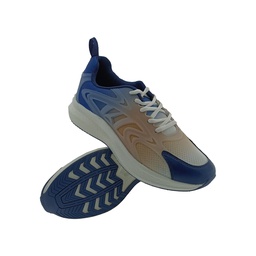 [SP511] TRACER BRACE-2071 WHITE/BLUE MENS LACEUP SPORTS SHOE