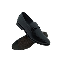 [E490] TRYIT 3664 BLACK MENS POINT LOAFER