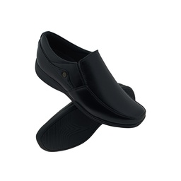 [A088] SHOOEZ FB111 BLACK MENS CASUEL SLIPON SHOE