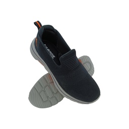 [SP1034] ABROS ASSG0119G BLACK/ORANGE MENS SLIPON SPORTS SHOE