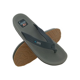 [CC684] OXER ONLYONE GREY/BLACK MENS V-BELT SLIPPES