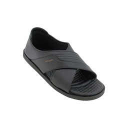 [SS087] UNISOFT MANTRI BLACK MENS CROSS PATO SANDAL