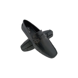 [B642] CHRIS BROAD MELODY-4 BLACK MENS BOADER LOAFER