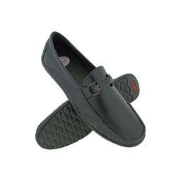 [B647] ZOOM D1325 BLACK MENS BOADER LOAFER