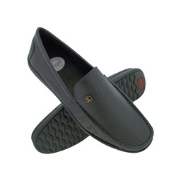 [B648] ZOOM D1315 BLACK MENS BOADER LOAFER