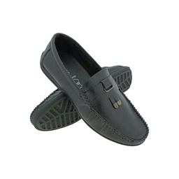 [B652] ZOOM 7012 BLACK MENS BORDER LOAFER