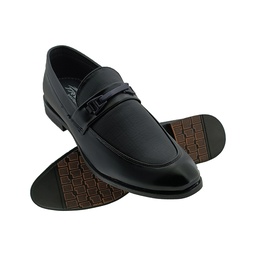 [E943] TRYIT 3620 BLACK MENS POINT LOAFER