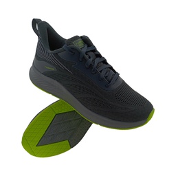 [SP1049] ABROS ASSG1322 D.GREY/F.GREEN MENS LACEUP SPORTS SHOE