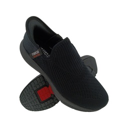 [SP1062] TEKKAR HANDFREEHARD FULLBLACK MENS SLIPON SPORTS SHOE